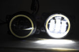 Jeep Wrangler Dodge Chrysler LED Hi-Power Fog Lights + ORACLE White Plasma Halos