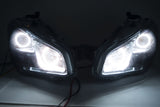2009-2014 Nissan Maxima Headlights - ORACLE WHITE LED Halo Kit + Tinted Lenses