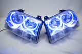 2005-10 Chrysler 300 Base Headlights - ORACLE BLUE LED Halos