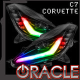 2014-2019 Chevrolet C7 Corvette ORACLE Dynamic ColorSHIFT Headlight DRL w/ Switchback Turn Signals
