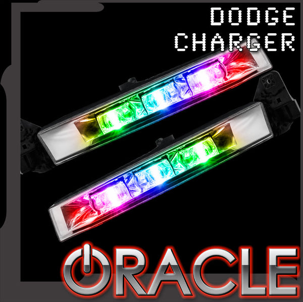 ORACLE Lighting 2015-2023 Dodge Charger ColorSHIFT® RGB+W Linear Fog Light Conversion Kit