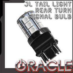 JL tail light rear turn signal bulb with ORACLE Lighting logo