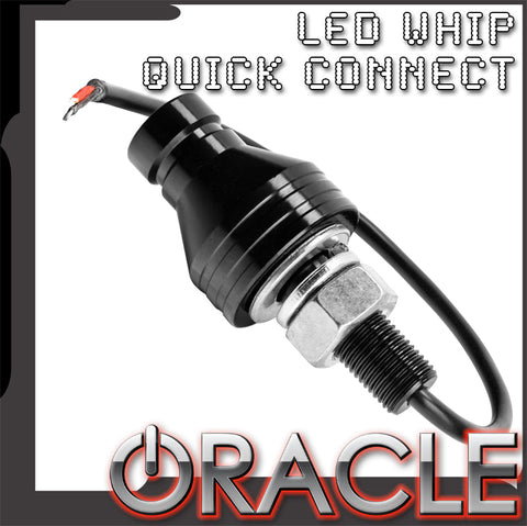 LED whip quick disconnect with ORACLE Lighting logo