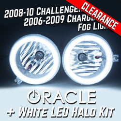 2008-10 Dodge Challenger Fog Lights - ORACLE White LED Halo Kit