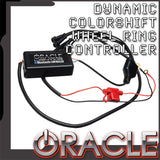 Dynamic colorshift wheel ring controller with ORACLE Lighting logo