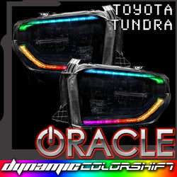 Toyota tundra dynamic colorshift DRL upgrade kit with ORACLE Lighting logo