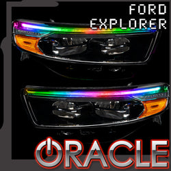 Ford explorer colorshift RGB headlight DRL upgrade kit with ORACLE Lighting logo
