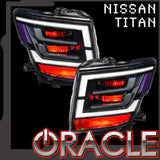 Nissan titan colorshift demon eye RGB upgrade kit with ORACLE Lighting logo