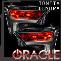 ORACLE Lighting 2022+ Toyota Tundra ColorSHIFT® RGB Demon Eye Headlight Upgrade Kit