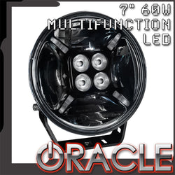 7" multifunction LED spotlight with ORACLE Lighting logo
