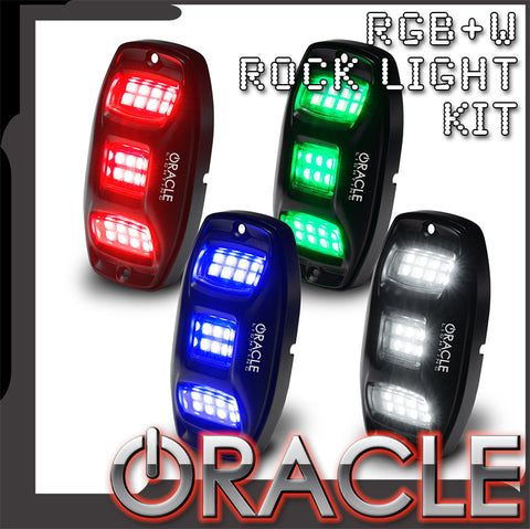 RGB+W rock light kit with ORACLE Lighting logo