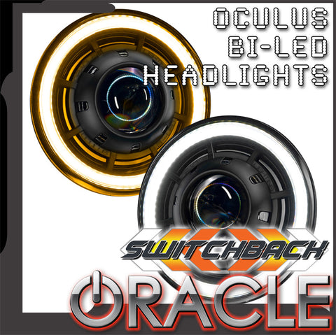 7" oculus switchback headlights with ORACLE Lighting logo