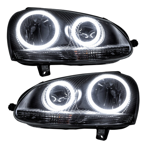 ORACLE Lighting 2006-2010 Volkswagen Jetta Pre-Assembled Halo Headlights-Chrome
