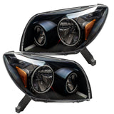 ORACLE Lighting 2003-2005 Toyota 4-Runner Pre-Assembled Halo Headlights - Black Housing - Non HID