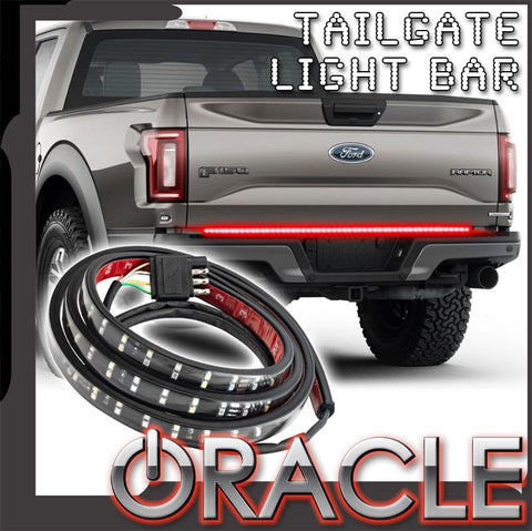 LED truck tailgate light bar with ORACLE Lighting logo