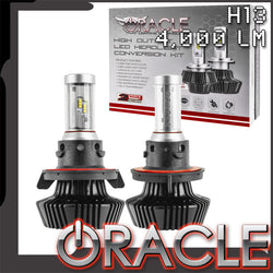 H13 4000 Lm LED bulbs with ORACLE Lighting logo