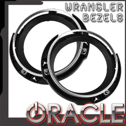 ORACLE Jeep Wrangler Headlight Bracket+Bezel (Pair)