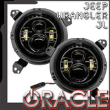 Jeep wrangler 7" high powered headlights with ORACLE Lighting logo