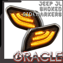 Jeep JL smoked sidemarkers with ORACLE Lighting logo