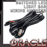 Switched LED light bar wiring harness with ORACLE Lighting logo