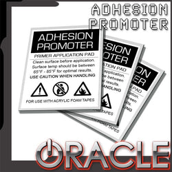 Adhesion promoter applicator pads with ORACLE Lighting logo