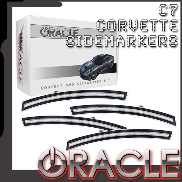 C7 corvette sidemarkers with ORACLE Lighting logo