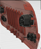CAD render showing the back of vector grill