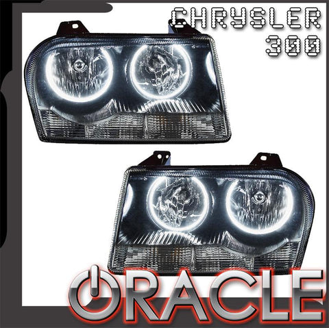 2005-2010 Chrysler 300 Base V6 Pre-Assembled Halo Headlights - Non