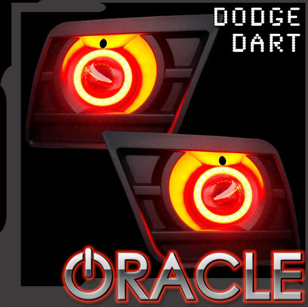 ORACLE Lighting 2013-2016 Dodge Dart LED Surface Mount Projector Fog Halo Kit