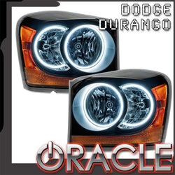 ORACLE Lighting 2004-2006 Dodge Durango Pre-Assembled Halo Headlights - Black Housing