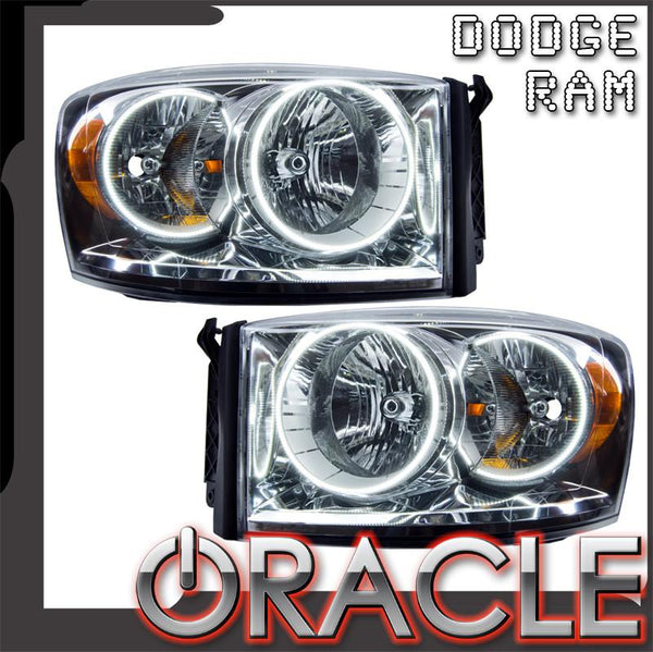 ORACLE Lighting 2007-2008 Dodge Ram Pre-Assembled Halo Headlights