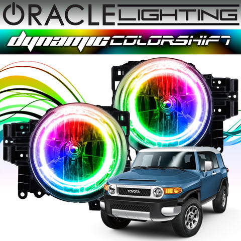 ORACLE Lighting 2007-2014 Toyota FJ Cruiser Dynamic ColorSHIFT Headlight Halo Kit