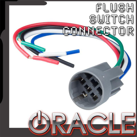 Flush switch connector with ORACLE Lighting logo