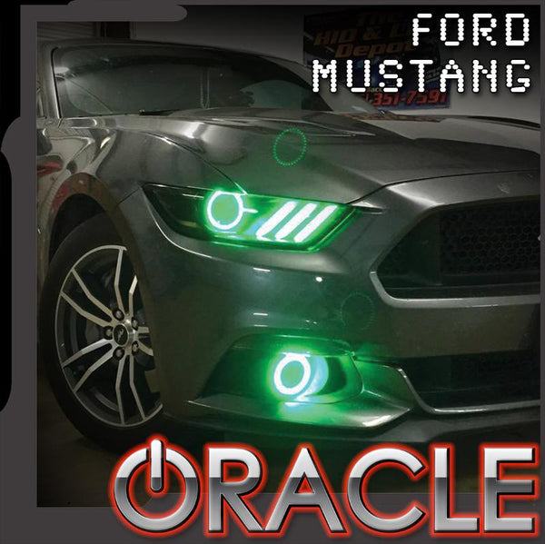 ORACLE Lighting 2015-2017 Ford Mustang LED Projector Surface Mount Fog Light Halo Kit