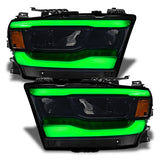 ORACLE Lighting 2019-2023 Dodge RAM 1500 ColorSHIFT® RGB+W Headlight DRL Upgrade Kit - Reflector LED Headlights