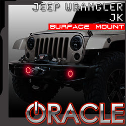 ORACLE Lighting 2007-2018 Jeep Wrangler JK LED Surface Mount Fog Light Halo Kit