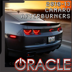Camaro afterburners with ORACLE Lighting logo