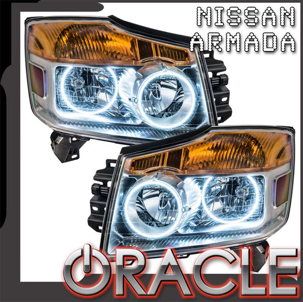 2008 2015 Nissan Armada Pre Assembled Halo Headlights