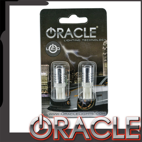 LED reverse bulbs in package with ORACLE Lighting logo