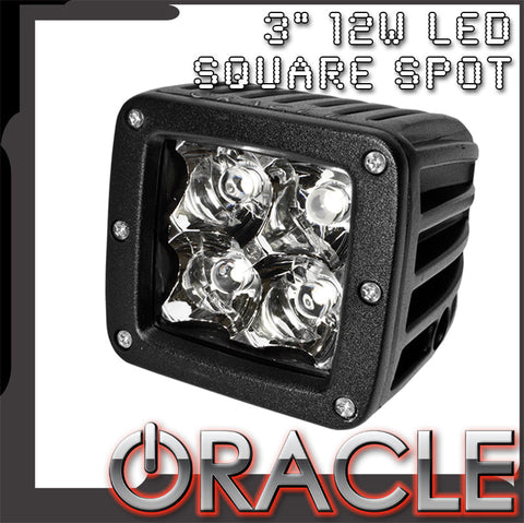 ORACLE Off-Road 3" 12W LED Square Spot Light - CLEARANCE