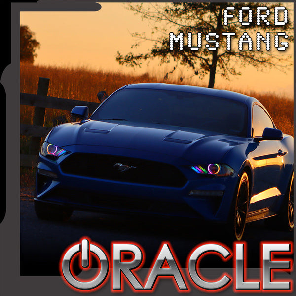 Mustang DRL and halo upgrade kit with ORACLE Lighting logo