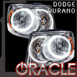 Dodge durango LED headlight halo kit with ORACLE Lighting logo