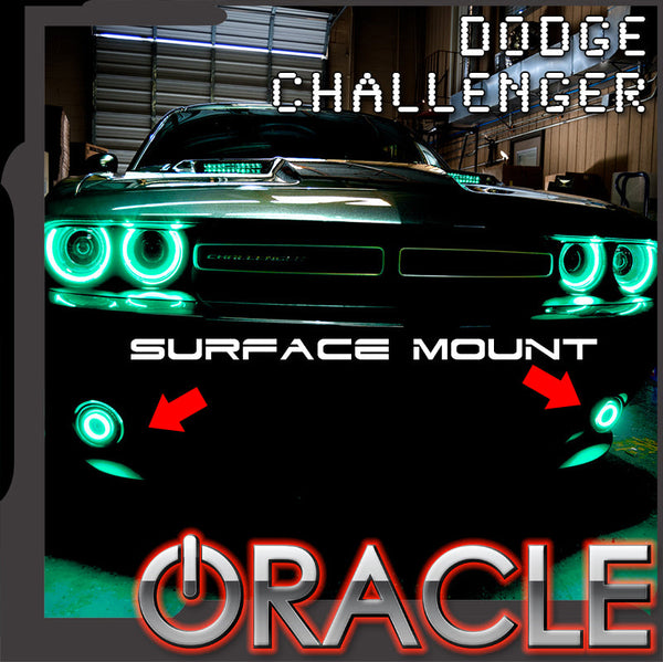 Surface mount fog halo kit with ORACLE Lighting logo