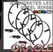 Illuminated RGBW wheel rings with ORACLE Lighting logo