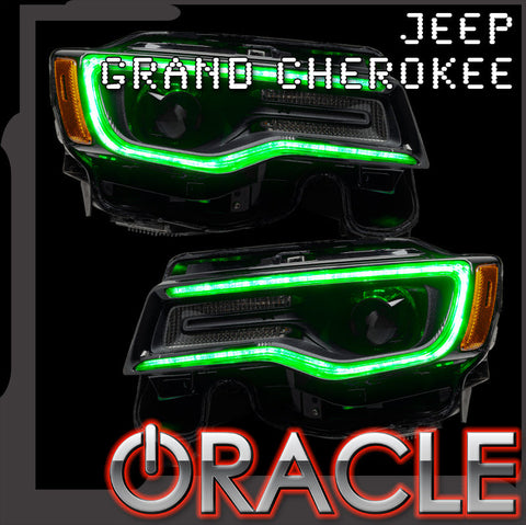 ORACLE Lighting 2014-2021 Jeep Grand Cherokee Dynamic ColorSHIFT Headlight DRL Upgrade Kit