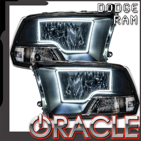2009-2012 Dodge Ram Non-Sport Pre-Assembled Headlights - Black - Clearance