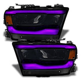 ORACLE Lighting 2019-2023 Dodge RAM 1500 ColorSHIFT® RGB+W Headlight DRL Upgrade Kit - Reflector LED Headlights