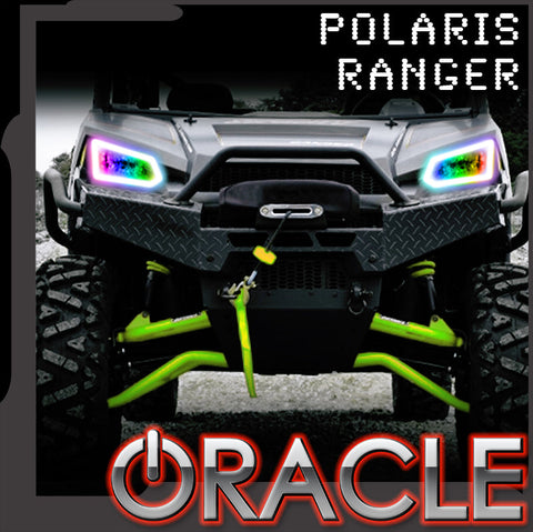 ORACLE Lighting 2014-2019 Polaris Ranger 570/900/1000 Dynamic ColorSHIFT RGB+W Headlight Halo Kit