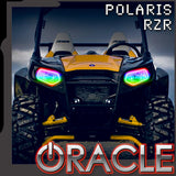 ORACLE Lighting 2008-2019 Polaris RZR 570/800/900 Dynamic ColorSHIFT RGB+W Headlight Halo Kit