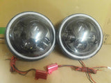 ORACLE 7" High Powered LED Headlights (Pair) - Black Bezel - Purple LED Halos - CLEARANCE